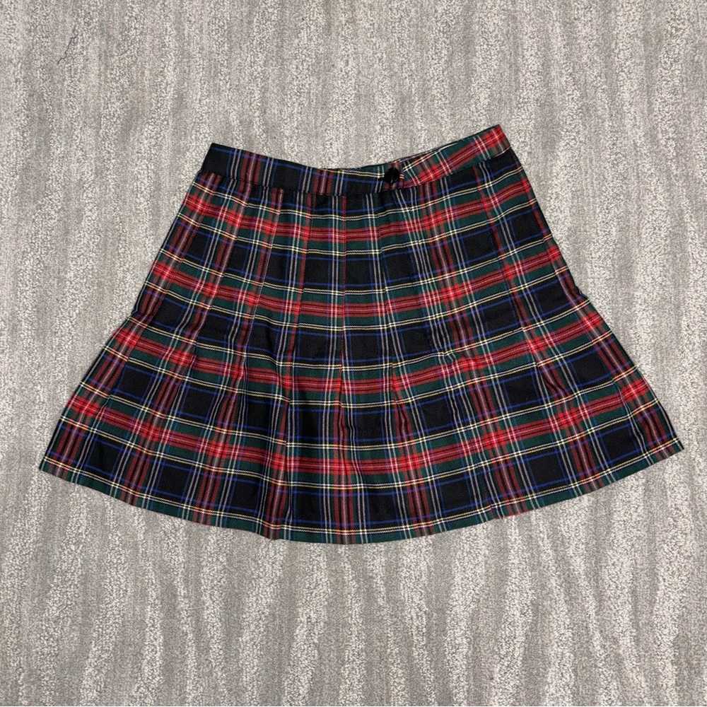 Urban Outfitters Plaid Pleated Miniskirt Y2K Navy Women’s Size XS